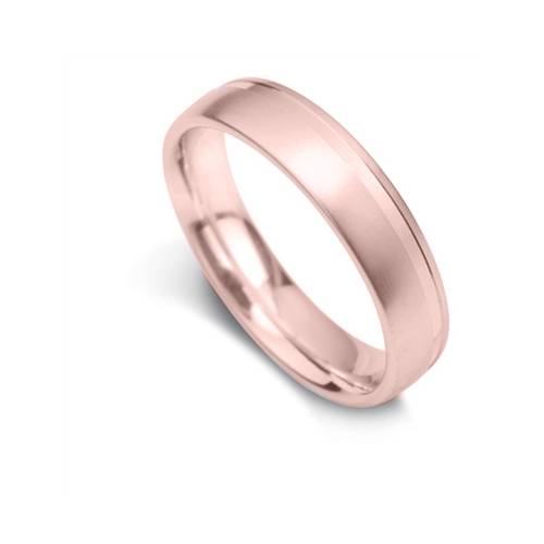 5mm Court Shape Satin Finish With Single Offset Flat Cut Line