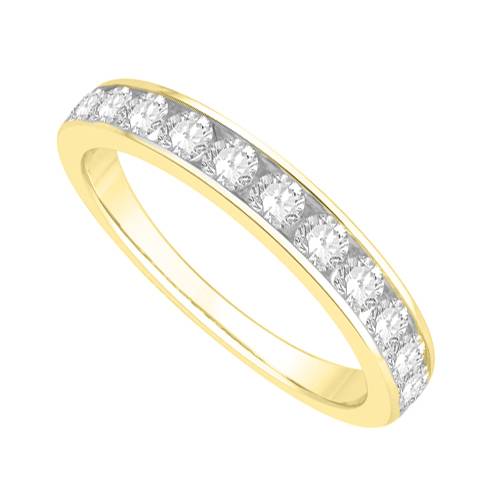 0.50ct VS/E-F 3mm Round Diamond Half Eternity Ring