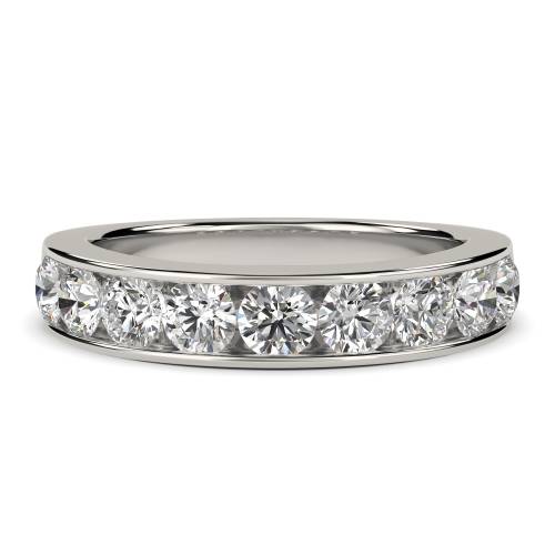 1.00ct VS/EF 4mm Round Diamond Half Eternity Ring