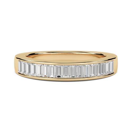 0.75ct VS/EF 4mm Elegant Baguette Diamond Eternity Ring