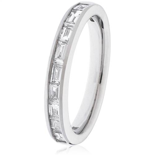0.60ct VS/FG Baguette Half Eternity Ring