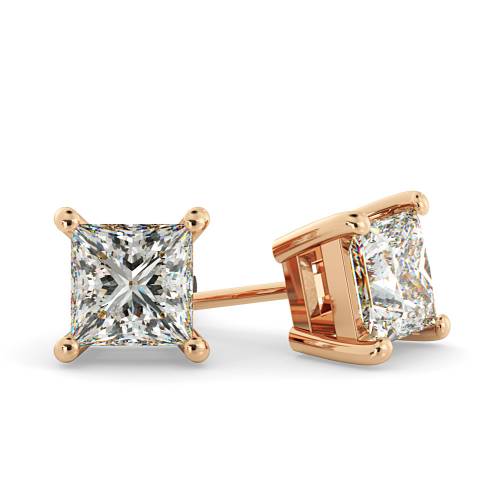 HEP30 Princess Stud Diamond Earrings