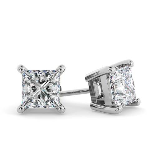 HEP30 Princess Stud Diamond Earrings