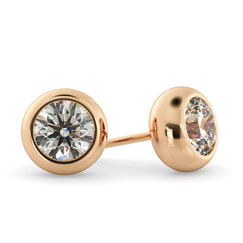 HER26 Round Stud Diamond Earrings