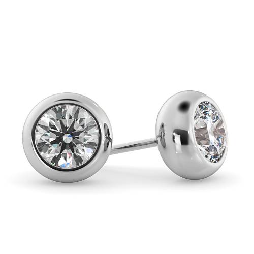 HER26 Round Stud Diamond Earrings