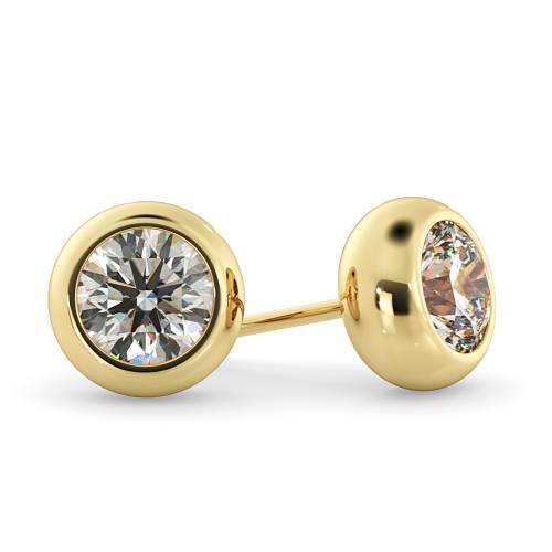 HER26 Round Stud Diamond Earrings