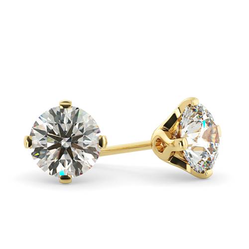 HER27 Round Stud Diamond Earrings