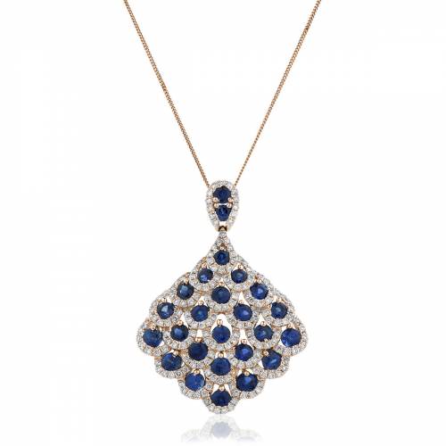 HPRGBS238 Designer Drop Blue Sapphire Pendant