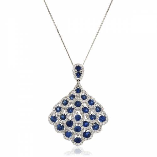 HPRGBS238 Designer Drop Blue Sapphire Pendant