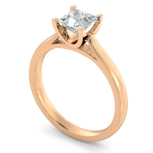 HRP342 Princess Solitaire Diamond Ring