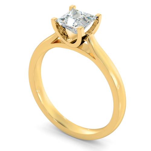 HRP342 Princess Solitaire Diamond Ring