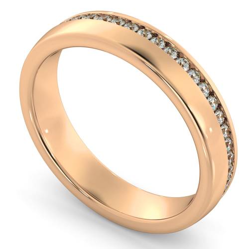 LYRA Offset Round cut Full Diamond Eternity Band