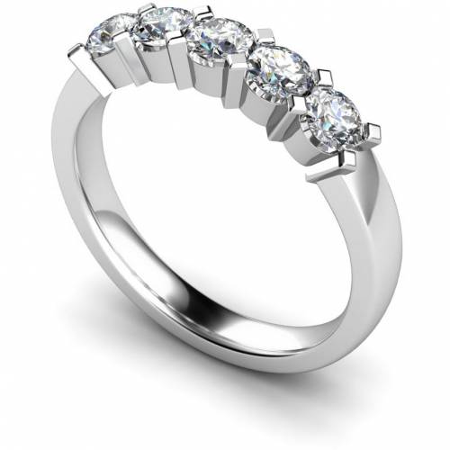 HRRTR207 Round 5 Stone Diamond Ring