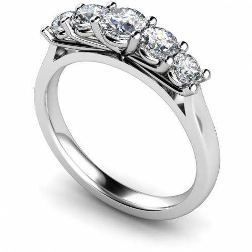 HRRTR217 Round 5 Stone Diamond Ring