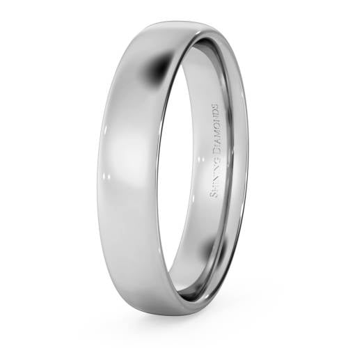 HWNE413 Traditional Court Wedding Ring - Lightweight, 4mm width