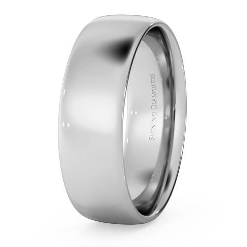 HWNE613 Traditional Court Wedding Ring - Lightweight, 6mm width