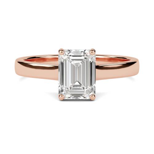 Emerald Diamond Engagement Ring
