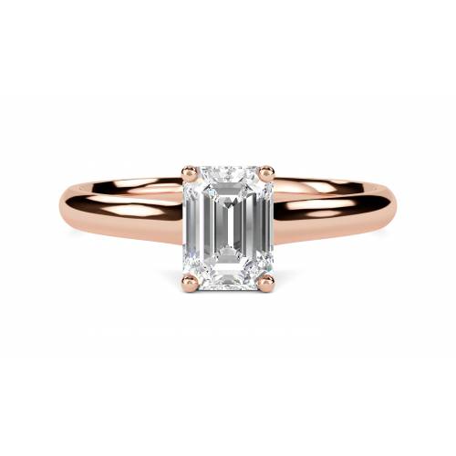 Modern Emerald Diamond Engagement Ring