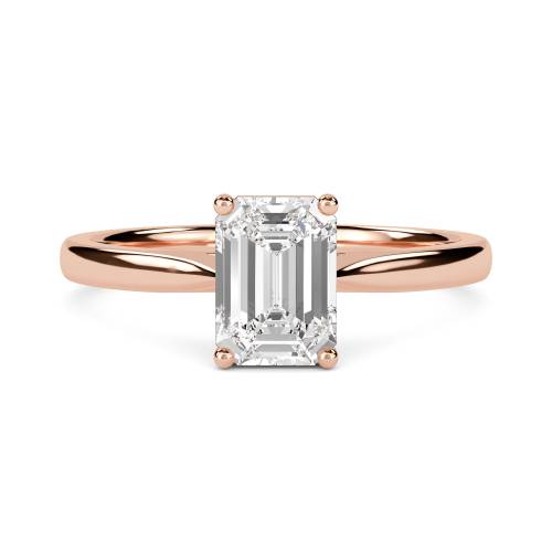 Emerald Diamond Engagement Ring
