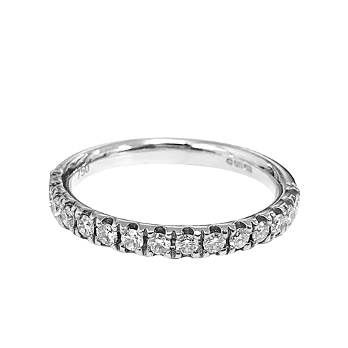 0.20ct VS/EF Round Cut Sharing Prong Half Eternity Ring