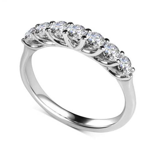 0.70CT VS/EF Round Diamond 7 Stone Ring