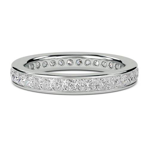 1.50ct VS/DE  Elegant Princess Diamond Full Eternity Ring