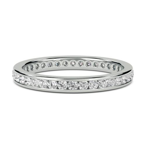 0.50ct VS/EF 2.5mm Elegant Round Diamond Full Eternity Ring
