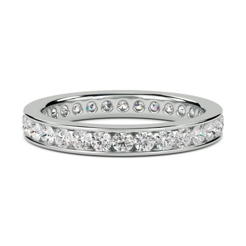 1.25ct VS/EF 3mm Elegant Round Diamond Full Eternity Ring