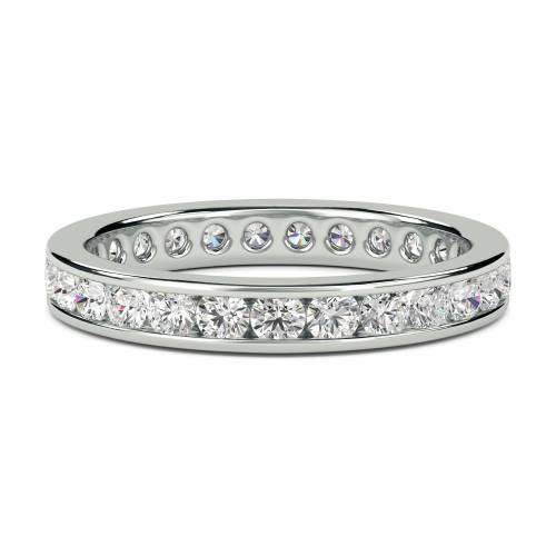 1.00ct VS/EF Elegant Round Diamond Full Eternity Ring