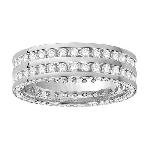 1.50 VS/E 2 Row Diamond Full Eternity and Dress Ring