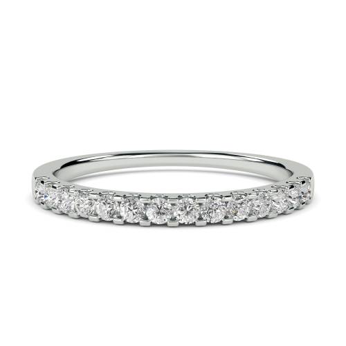 0.20ct VS/EF Round Diamond Half Eternity Ring