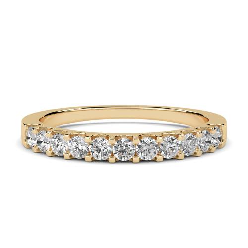 0.50ct VS/EF 2.5mm Round Diamond Eternity Ring