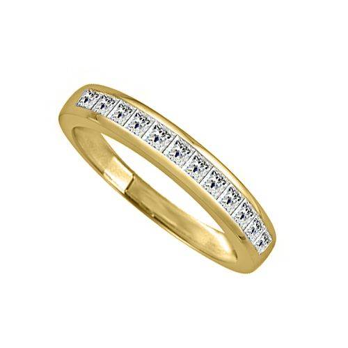 0.35ct VS/EF 3mm Elegant Princess Diamond Eternity Ring