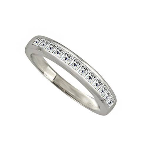 0.33ct VS/E-F Princess Diamond Eternity Ring