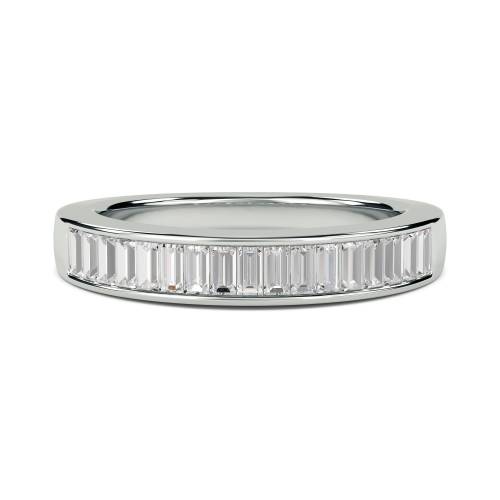 0.75ct VS/EF 4mm Elegant Baguette Diamond Eternity Ring