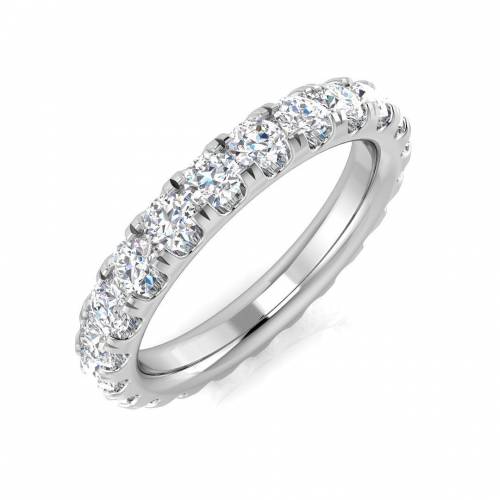 1.50ct SI1/G Round cut Diamond Full Eternity Ring in Platinum