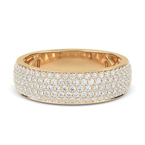 1.00ct VS/E-F Elegant Round Diamond Multi Row Dress Ring