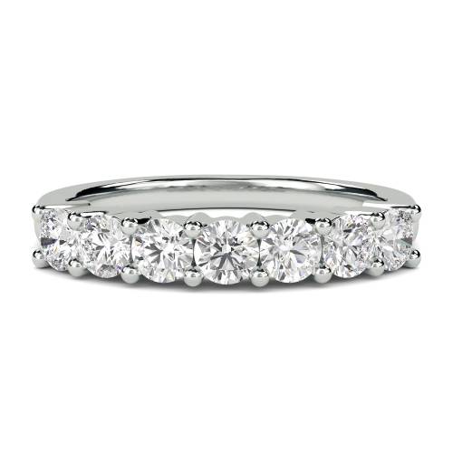 0.55CT VVS/EF Round Diamond 7 Stone Ring