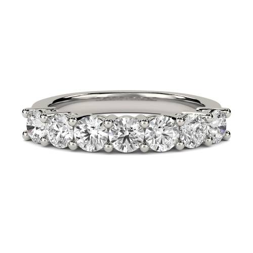 0.57CT VVS/EF Round Diamond 7 Stone Ring