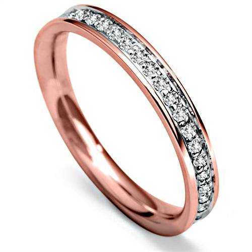 0.20CT SI2/FG Round Diamond Wedding Ring