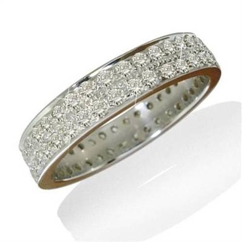 0.98CT SI/FG Round Diamond Eternity Ring