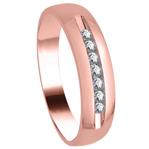 6mm Mens Round Diamond Ring