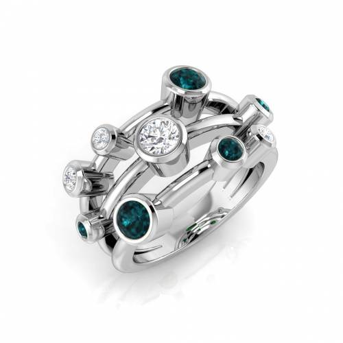 Round/Blue Topaz Dress Ring