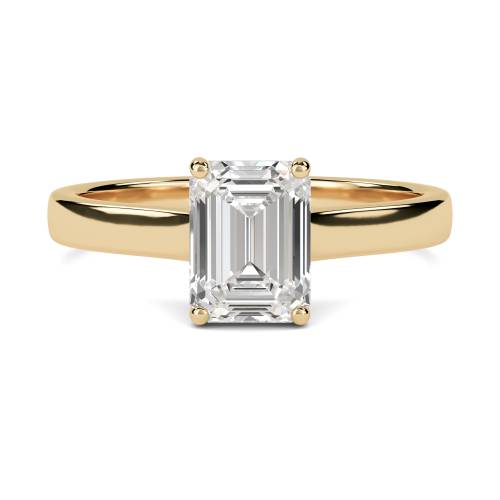 Emerald Diamond Engagement Ring