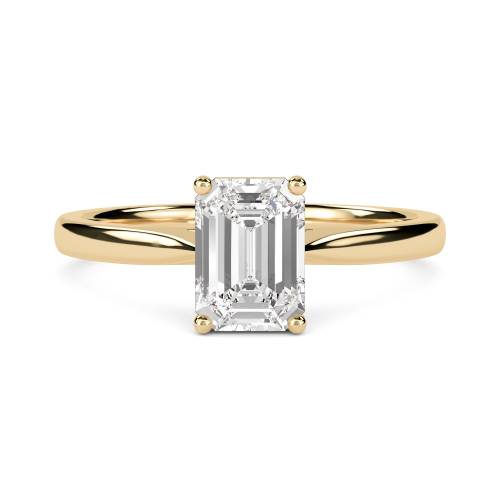Emerald Diamond Engagement Ring