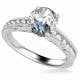 0.50ct VS1/F Round Diamond Vintage Ring