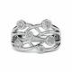 0.45ct VS/FG Criss Cross Round Diamond Bubble Dress Ring