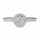 0.52CT VS/EF ROUND DIAMOND CLUSTER RING