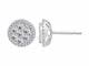 1.01CT VS/EF Round Diamond Cluster Earrings