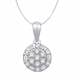 0.23Ct VS/E-F Round Diamond Designer Pendant